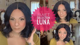 This Color! Janet Collection Luna Wig | Blue Black | Large Cap