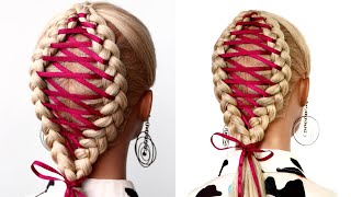 Corset Braid Criss Cross Braid For Girls By Another Braid