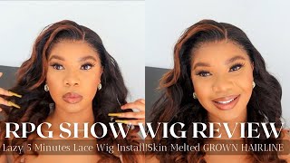 Lazy 5 Minute Lace Wig Install!!|Skin Melted Grown Hairline | Rpgshow