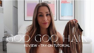 Goo Goo Hair Double Drawn Clip In Extensions Unbox/Try On