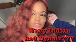 Half Up Half Down+Ponytail Hairstyle Red Wavy Hair! Ft. Dyhair777