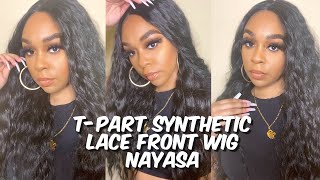 Another Water Wave T-Part Synthetic Lace Front Wig | Nayasa | Lindsay Erin