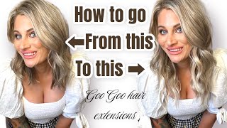 Goo Goo Hair Extensions | How To Put In Hair Extensions | How To Blend Hair Extensions In Short Hair