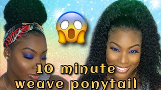 10 Minute Ponytail & Baby Hairs | Natural Hair Tutorial