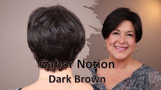 Gabor Notion In Dark Brown | Wig Review | More Budget Friendly Piece, Short Asymmetrical Basic Cap