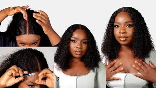 5X5 Kinky Curly Closure Wig Install | Undetectable Lace Ft. Luvme Hair