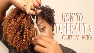 How To Cut & Style A Tapered Cut Curly Wig + Wig Sale Announcement| Beautycutright