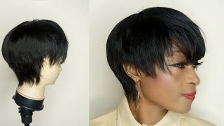 How To:Projected Back Pixie Cut Hairstyle// Using Perforated Wig Cap// Step By Step Tutorial.