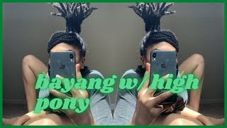 Not The Bayang...Locs W/ Deep Side Part Bang With High Ponytail | Thequalityname