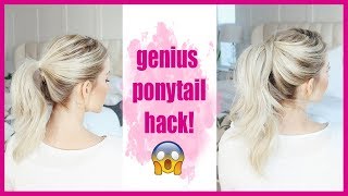Genius Ponytail Hack!!!  How To: Longer Ponytail Without Extensions! | Twist Me Pretty
