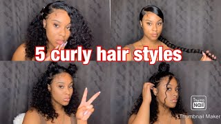 5 Easy Styles For Short Curly Wigs Ft. Celie Hair