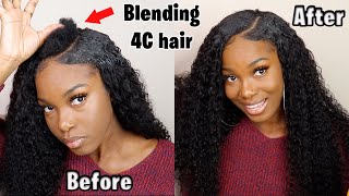 "Sew In" At Home? Natural U-Part Wig Install In Minutes!! Ft. Westkiss Hair