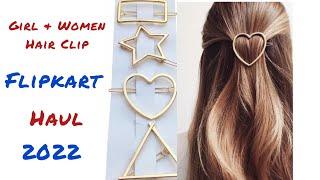 Girl & Women Hair Pin | Beautiful Golden Rectangle, Star Clip For Hair |Flipkart Haul 2022|Unboxing