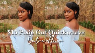 Easy & Affordable Pixie Cut Quickweave | Baddie On A Budget | Outre Hair