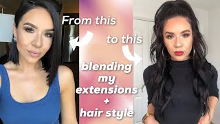 Blending Extension With Short Hair  Irresistible Me Hair | Kateyedtv