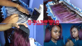 Making U-Part Wig || No Sew In || No Glue