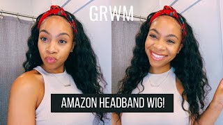 Grwm: Amazon Headband Wig! (Curly/Wavy)