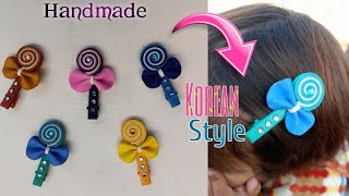 Diy Hair Clips | How To Make Korean Style Hair Clips | Lollipopstyle Hair Clips| Handmade Craft |