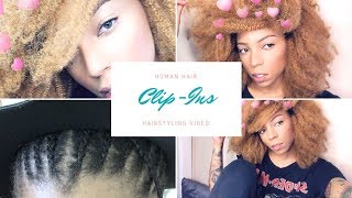 How To Install Clip In Hair Extensions! Ft. Amazing Beauty Hair