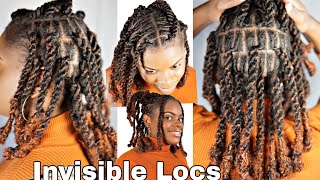 Easy Invisible Locs / 2 Strand Twist Tutorial | Protective Style For 4C Hair #Naturalhairstyles