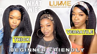 Realistic Kinky Straight Headband Wig  Thick + Affordable| Luvme Hair