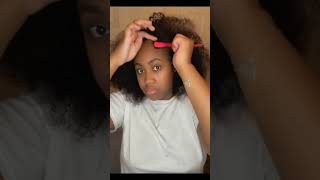 Easy Beginner Friendly U Part Wig Install + Natural Hair Protective Style| Amazon Finds