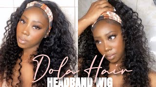 I Tried A Headband Wig And I'M Shook! 5 Minute Wig Install! | Ft. Dola Hair