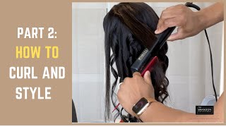 How To Curl Hair & Style Headband Wig Unit Part 2