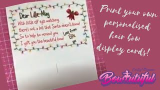 How To Print Your Own Hair Bow Display Cards. How To Make Hair Bows. Diy Hair Bows Tutorial   Laco