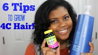 How I Grew My 4C Natural Hair| 6 Tips!