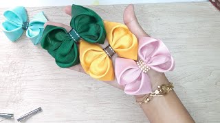 Diy Handmade Hair Accessories How To Make Hair Bow For Girls Out Of Ribbon