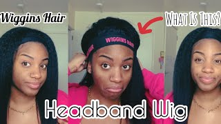 *The Most Honest* Headband Wig Review! | Yaki Straight | Wiggins Hair | Is It Realistic?