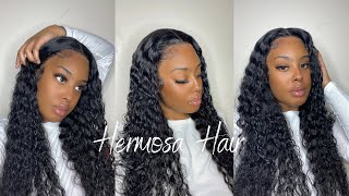Beautiful Thick And Curly Lace Wig Install Ft. Hermosa Hair