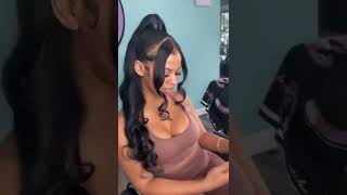 Half Up Half Down Sew-In  #Hairstyles