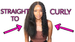 Straight Silk Press To Curly | Water Only Revert! | Twingodesses | Omgherhair