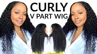 Trying A V Part Wig For The First Time | Ft. Yolissa Hair