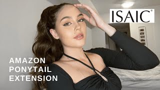 Amazon Ponytail Extension Try On & Review! | Isaichairstyle