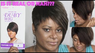 Is It Real Or Nah??  Outre Duby Wig 100% Human Hair - Texture Cut - 4