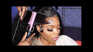 Why Black Girls Are So Obsessed With Baby Hair Water Wave Wig Ft Premium Lace Wigs