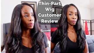 Thin-Part Wig - Customer Review - Innovative Weaves - 90% Less Leave-Out Than A U Part Wig