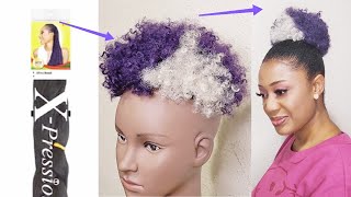 Easy Way To Make A Drawstring Wig For Ponytail, Diy Short Afro Puff