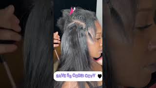 How To: Tape In Extension Install On Natural Hair | Tape In Extension Install On Short Hair