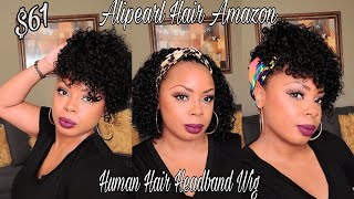 Affordable Human Hair Headband Wig | Ft. Alipearl Hair | Allthings Nikkinicole