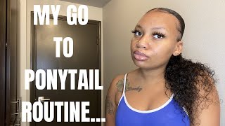 How To Do A Easy Ponytail| The Simple Way