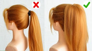 Very Easy Hairstyle Ponytail | Cute Hairstyle For School Girl | Everyday Hairstyle