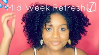 How I Refresh My Dry & Tangled Natural Hair Mid Week L No Cowashing Necessary