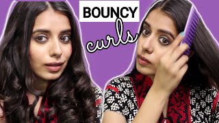 Tmilllil Easy Bouncy Curls For Frizzy Hair At Home - How To Use Hair Straightener To Get Curls Tamil