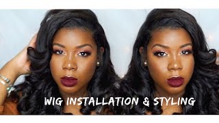 How To Install And Style A Natural Upart Wig | Queen Weave Beauty Ltd Hair + Get Voluminous Curls
