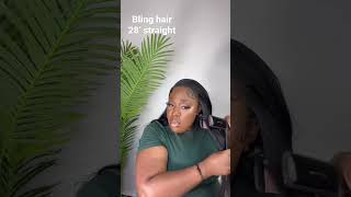 Watch Me Install Aliexpress Hair Bling Hair 28 Inch Straight 13X4 Frontal Wig #Aliexpresshair