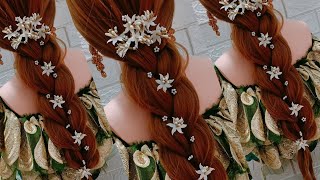 Mehndi Bridal Hairstyle|Mayo Bridal Hairstyle|Ponytail Hairstyle 2023 For Wedding|Lk Hairstyle